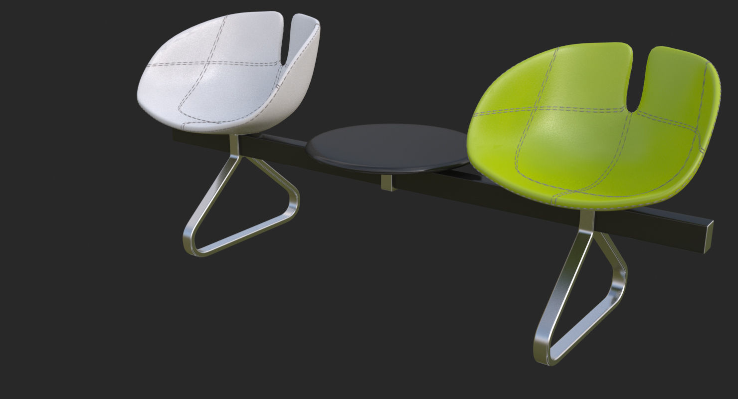 Fjord Bench Sistema Two Table Mental Ray 3D model_53