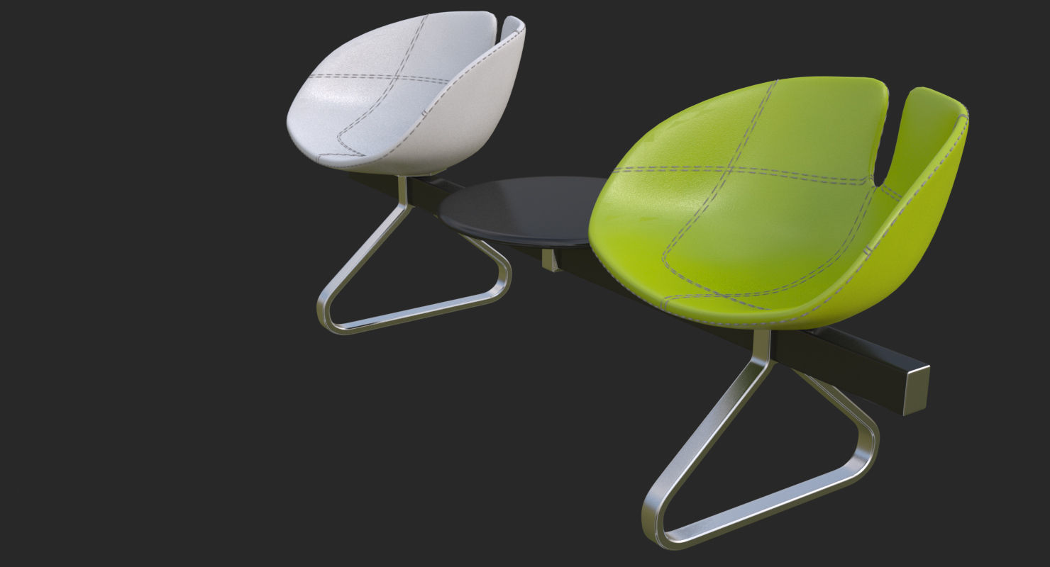 Fjord Bench Sistema Two Table Mental Ray 3D model_51