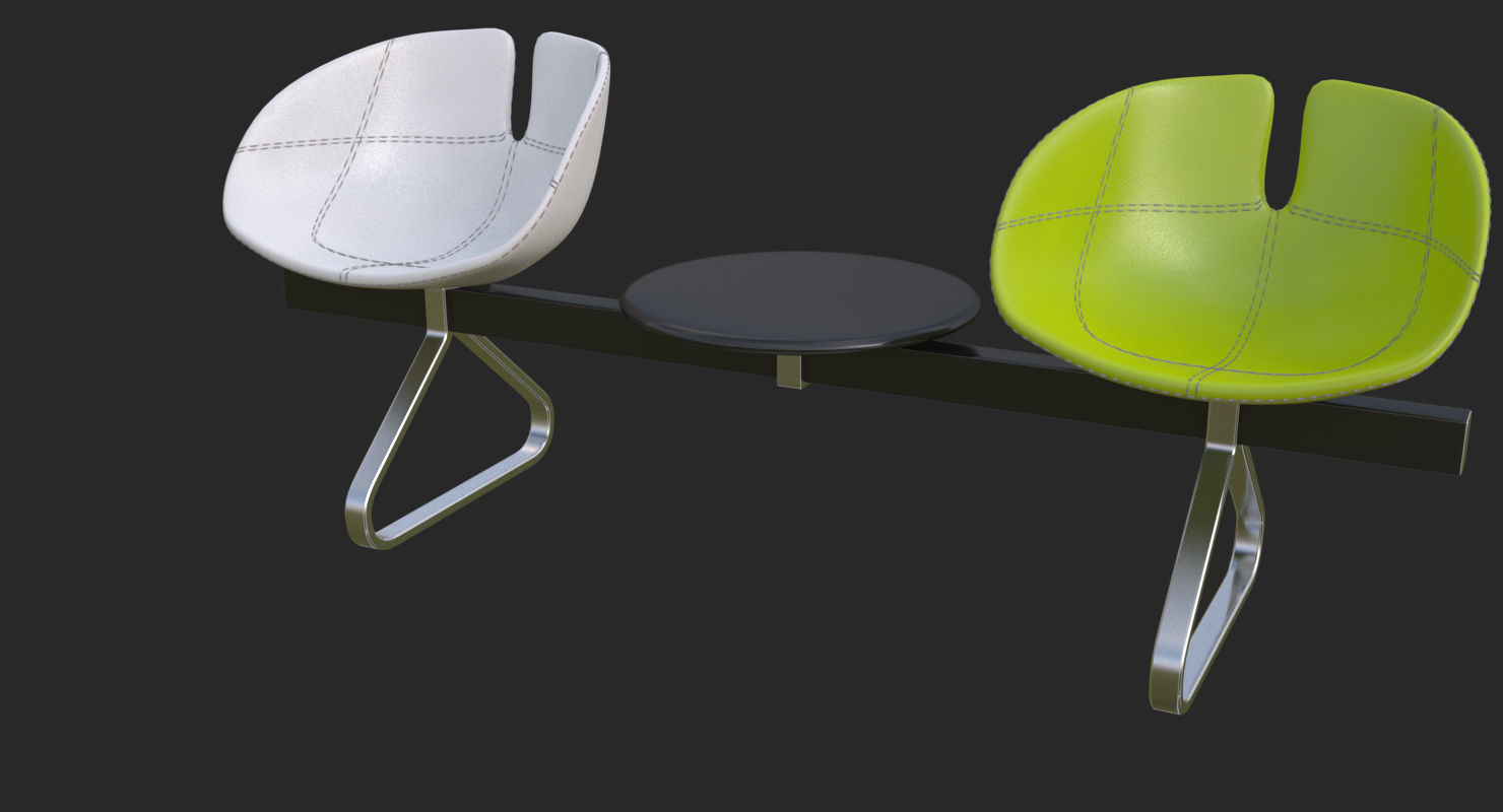 Fjord Bench Sistema Two Table Mental Ray 3D model_54
