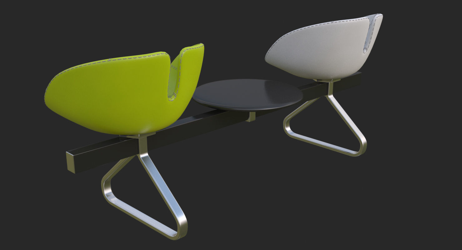Fjord Bench Sistema Two Table Mental Ray 3D model_43