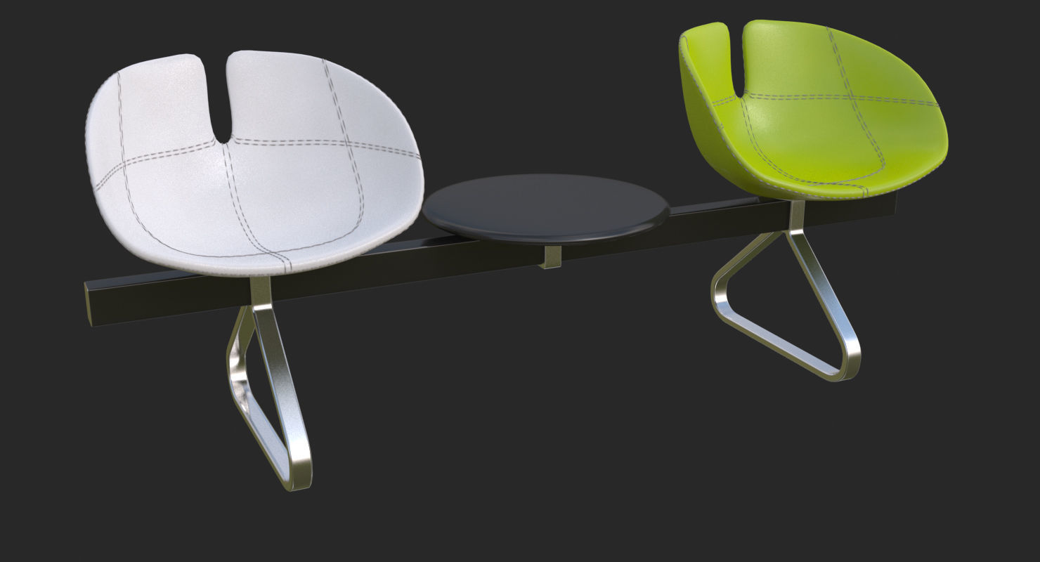 Fjord Bench Sistema Two Table Mental Ray 3D model_59
