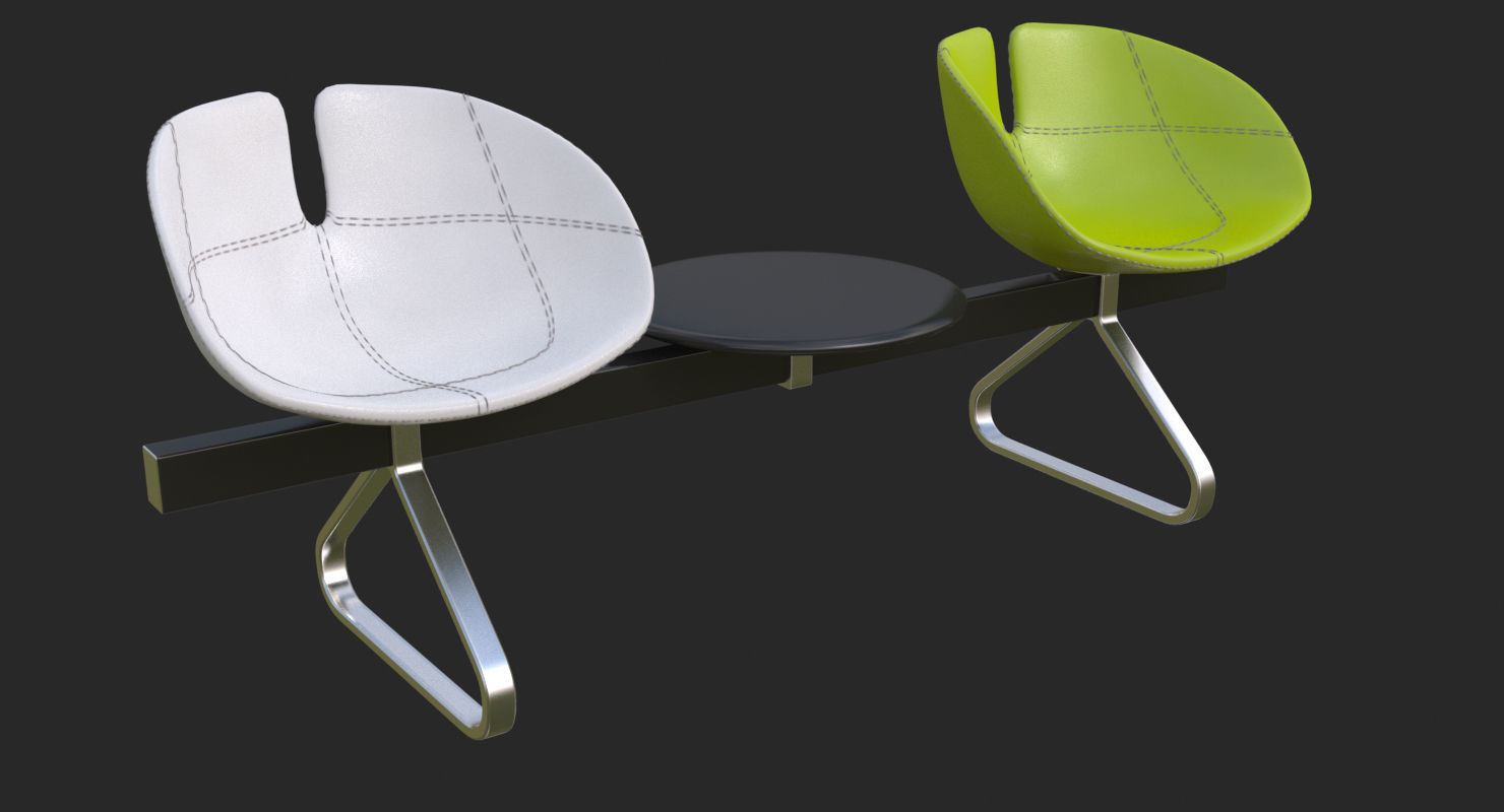 Fjord Bench Sistema Two Table Mental Ray 3D model_24