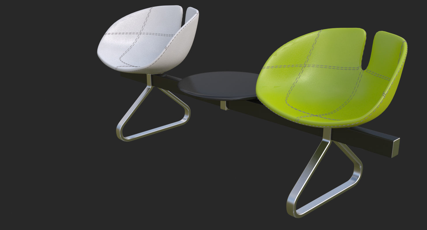 Fjord Bench Sistema Two Table Mental Ray 3D model_52