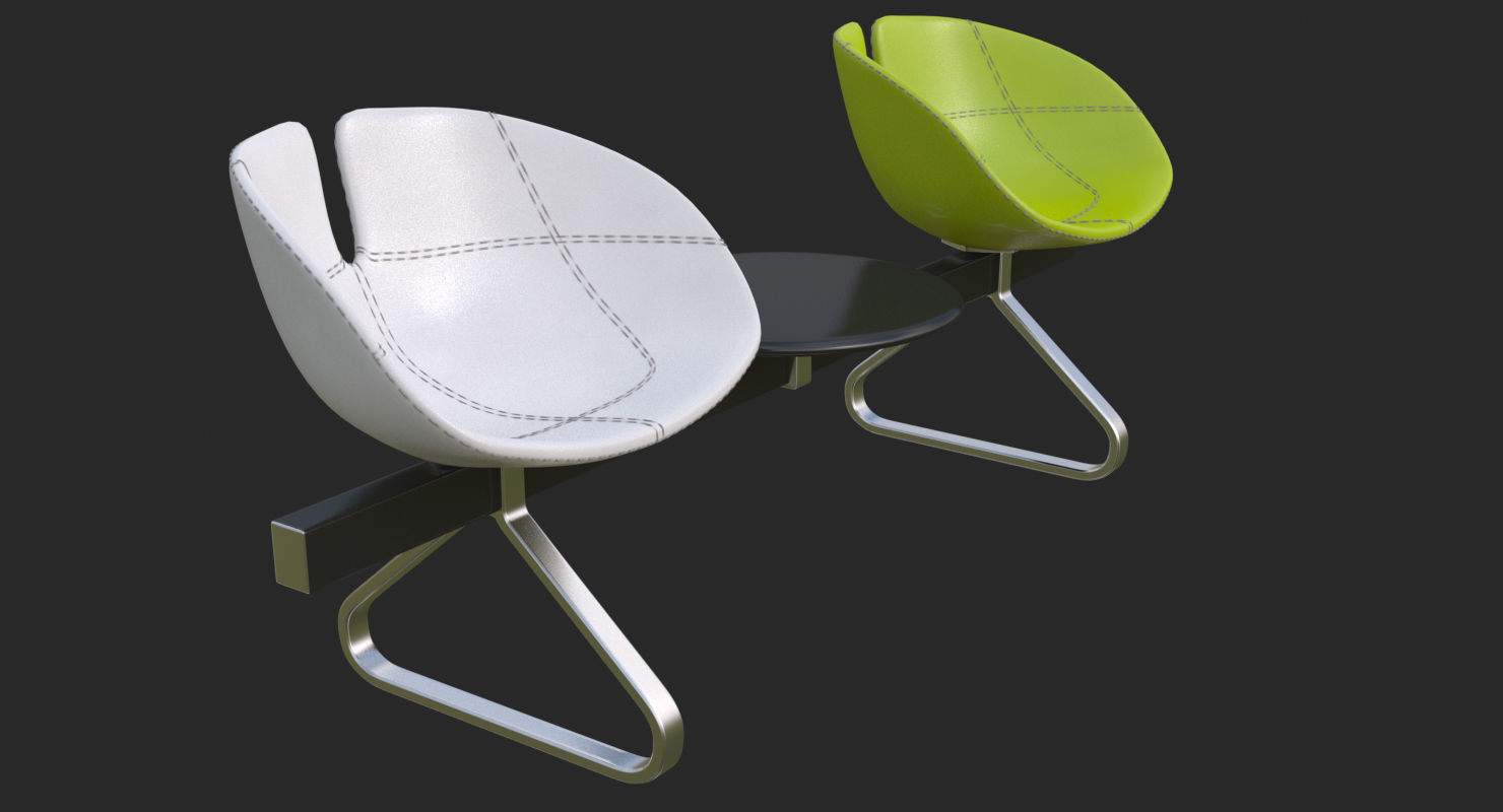 Fjord Bench Sistema Two Table Mental Ray 3D model_26