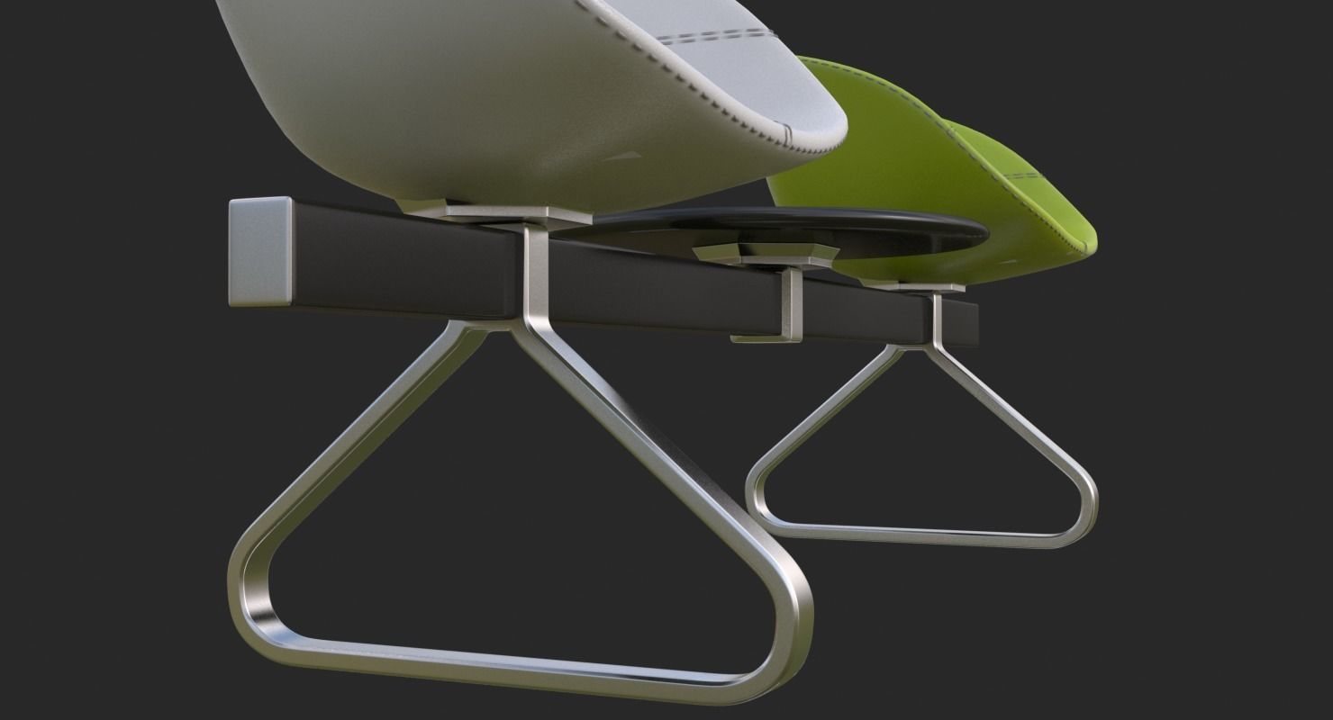Fjord Bench Sistema Two Table Mental Ray 3D model_8