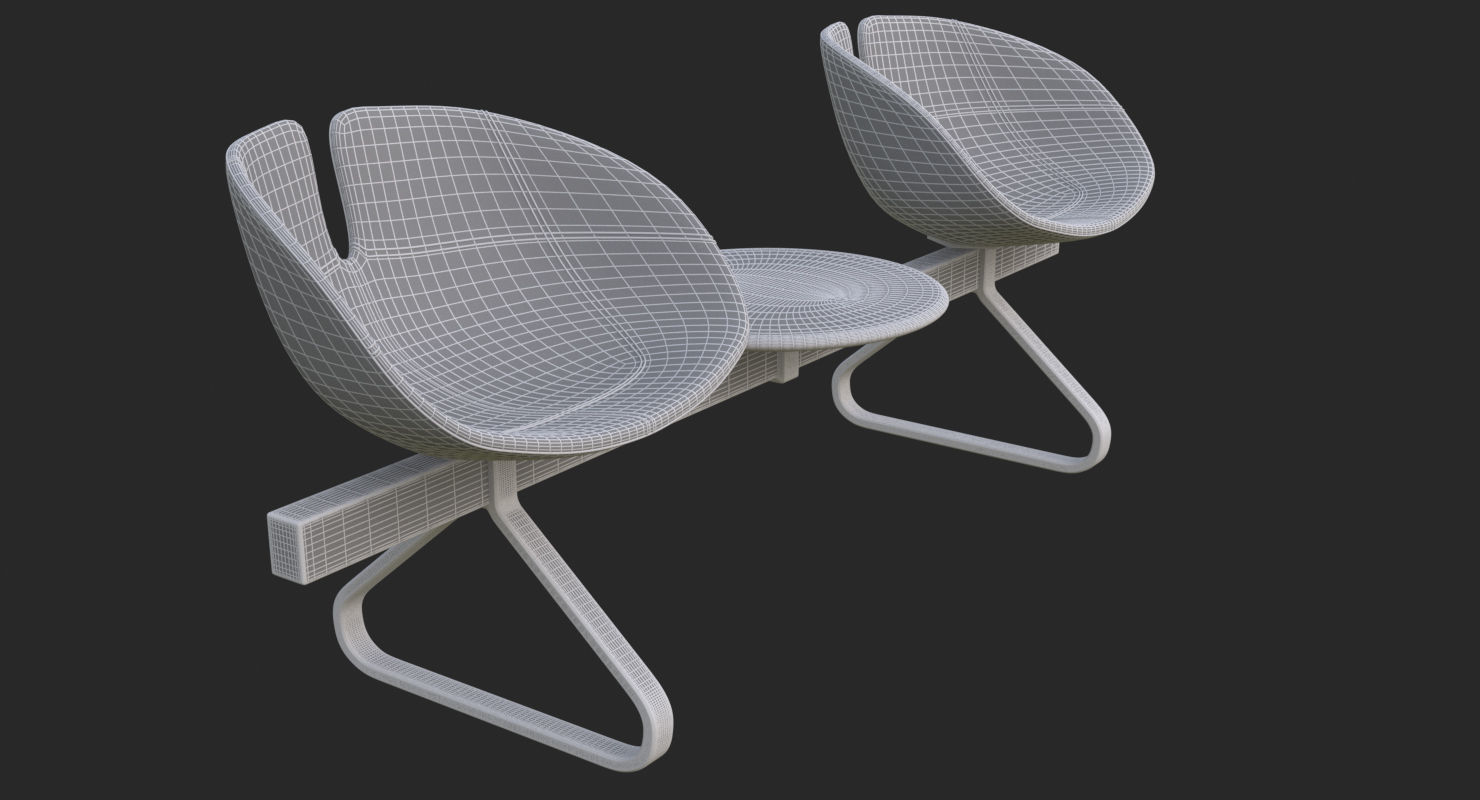 Fjord Bench Sistema Two Table Mental Ray 3D model_62