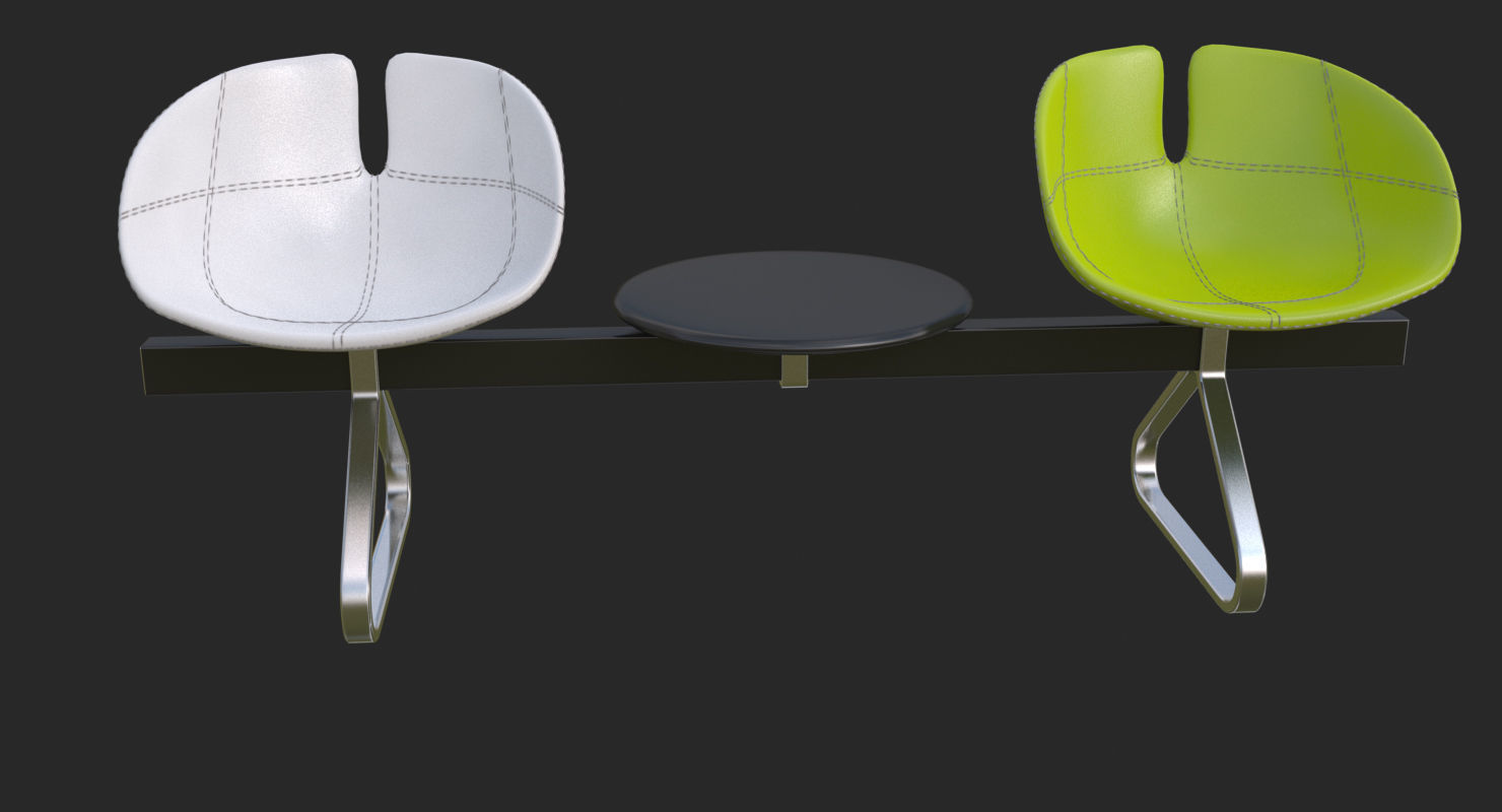 Fjord Bench Sistema Two Table Mental Ray 3D model_57