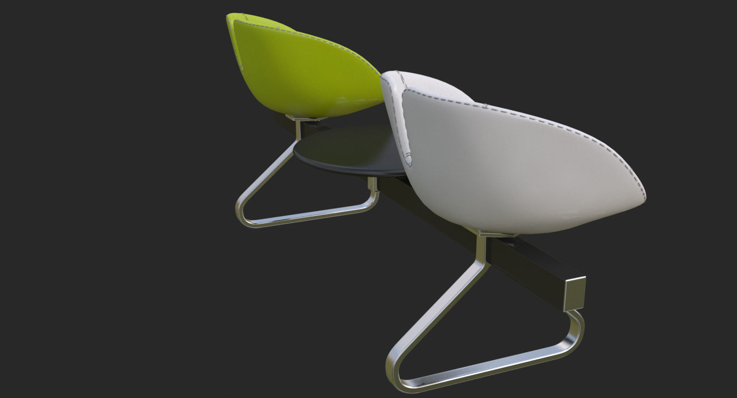 Fjord Bench Sistema Two Table Mental Ray 3D model_32