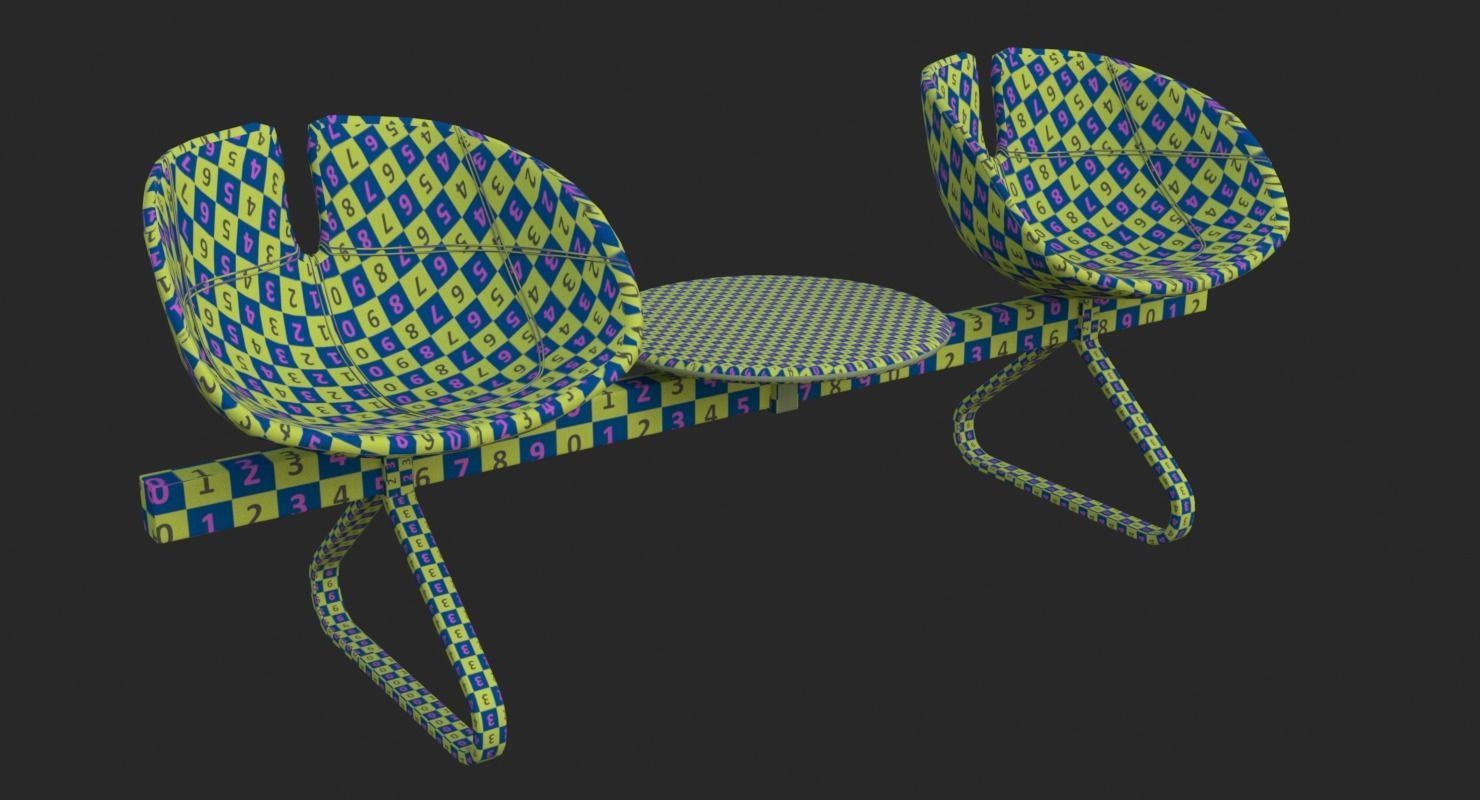 Fjord Bench Sistema Two Table Mental Ray 3D model_12