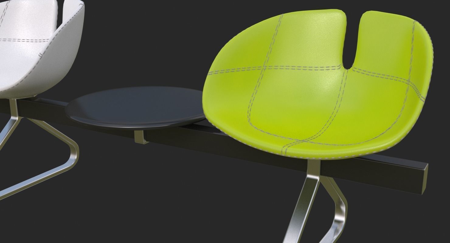 Fjord Bench Sistema Two Table Mental Ray 3D model_7