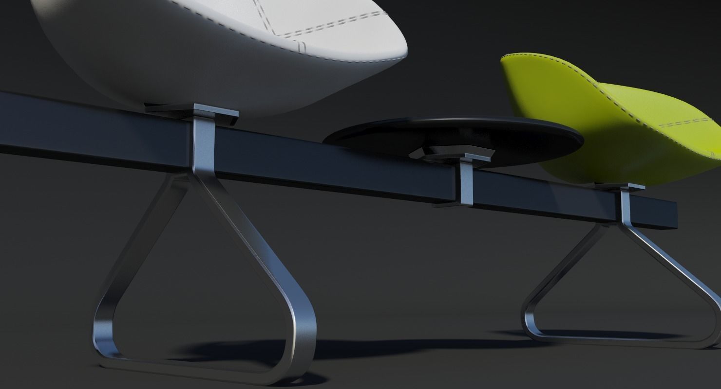 Fjord Bench Sistema Two Table Mental Ray 3D model_21