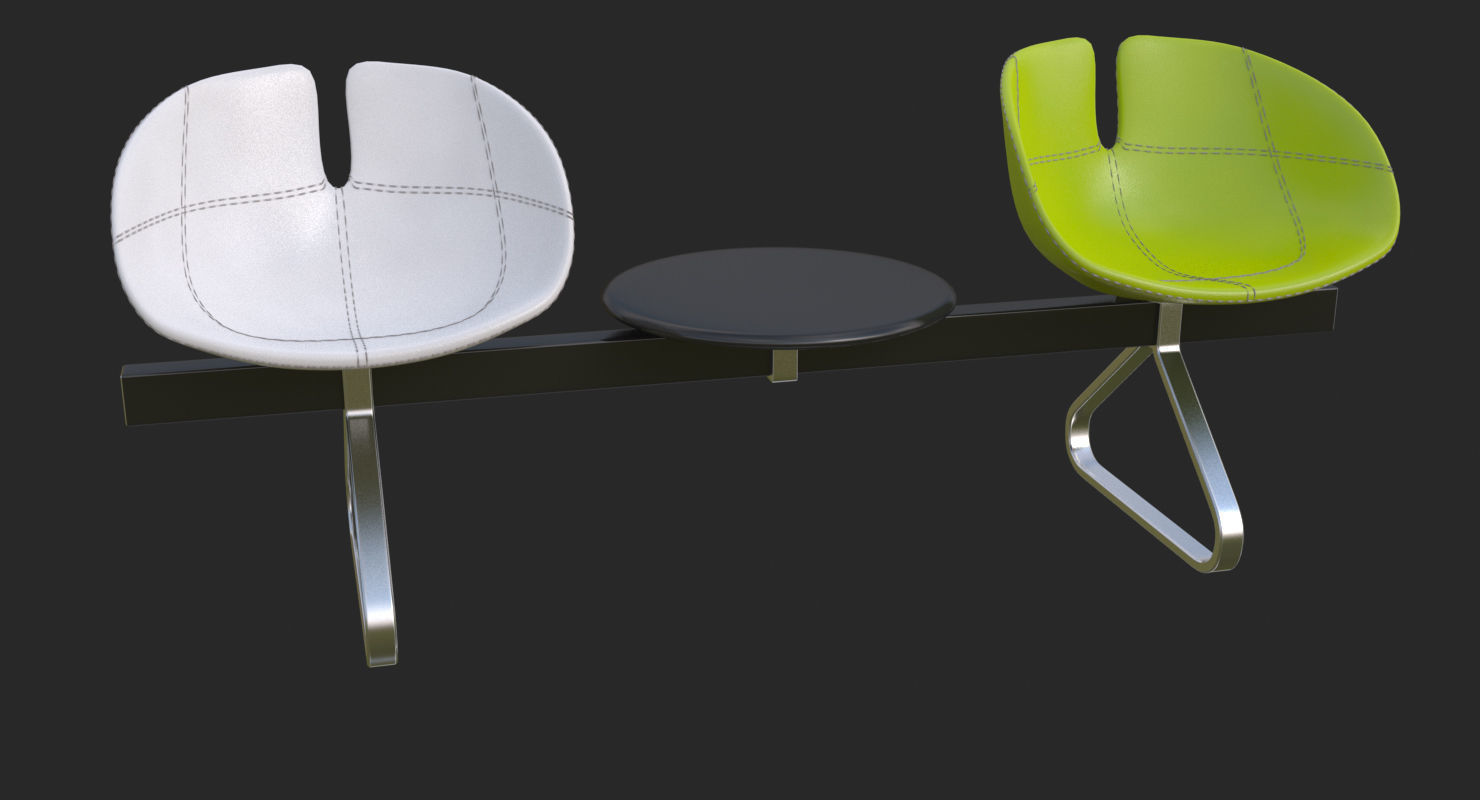 Fjord Bench Sistema Two Table Mental Ray 3D model_58