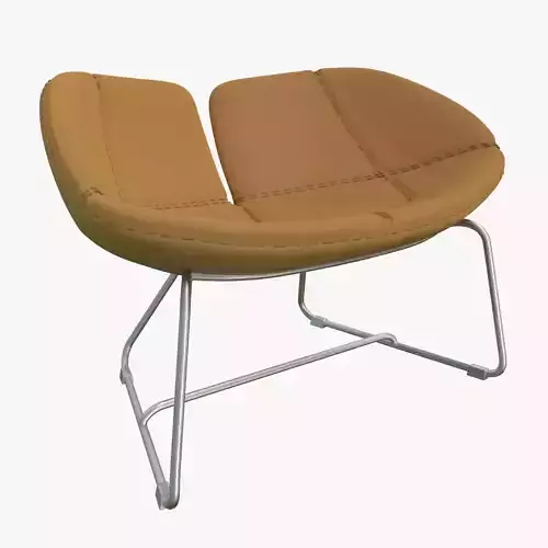 Fjord Armchair Brown Mental Ray