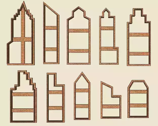 10 Building Silhouette Cookie Cutter Set