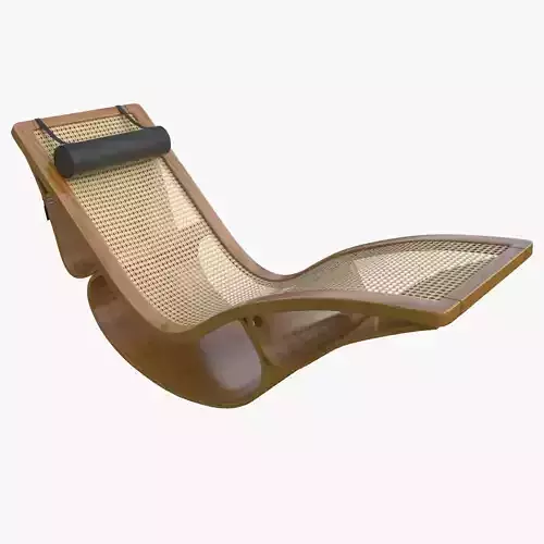 Rio Chaise Lounge Teak Mental Ray 3D model