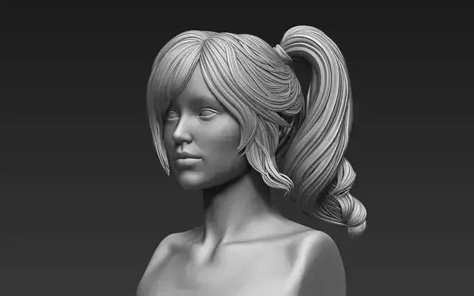 Zbrush Hair Sculpt 03