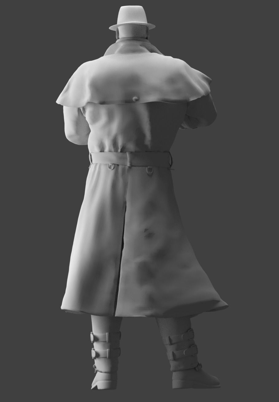 Mr X From Resident Evil 2 Remake 3D print model_4