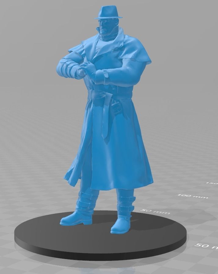 Mr X From Resident Evil 2 Remake 3D print model_1