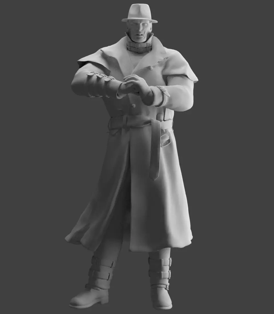 Mr X From Resident Evil 2 Remake 3D print model_0