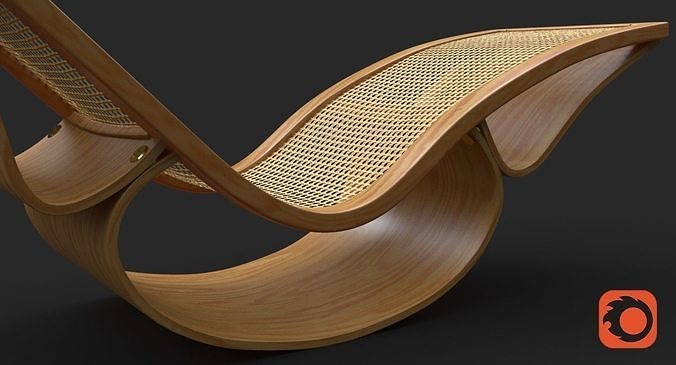 Rio Chaise Lounge Teak Corona 3D model 7