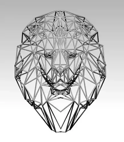 Wall Decor Lion Head WareFrame 