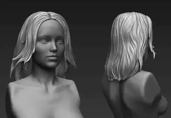 Zbrush Hair Sculpt 04