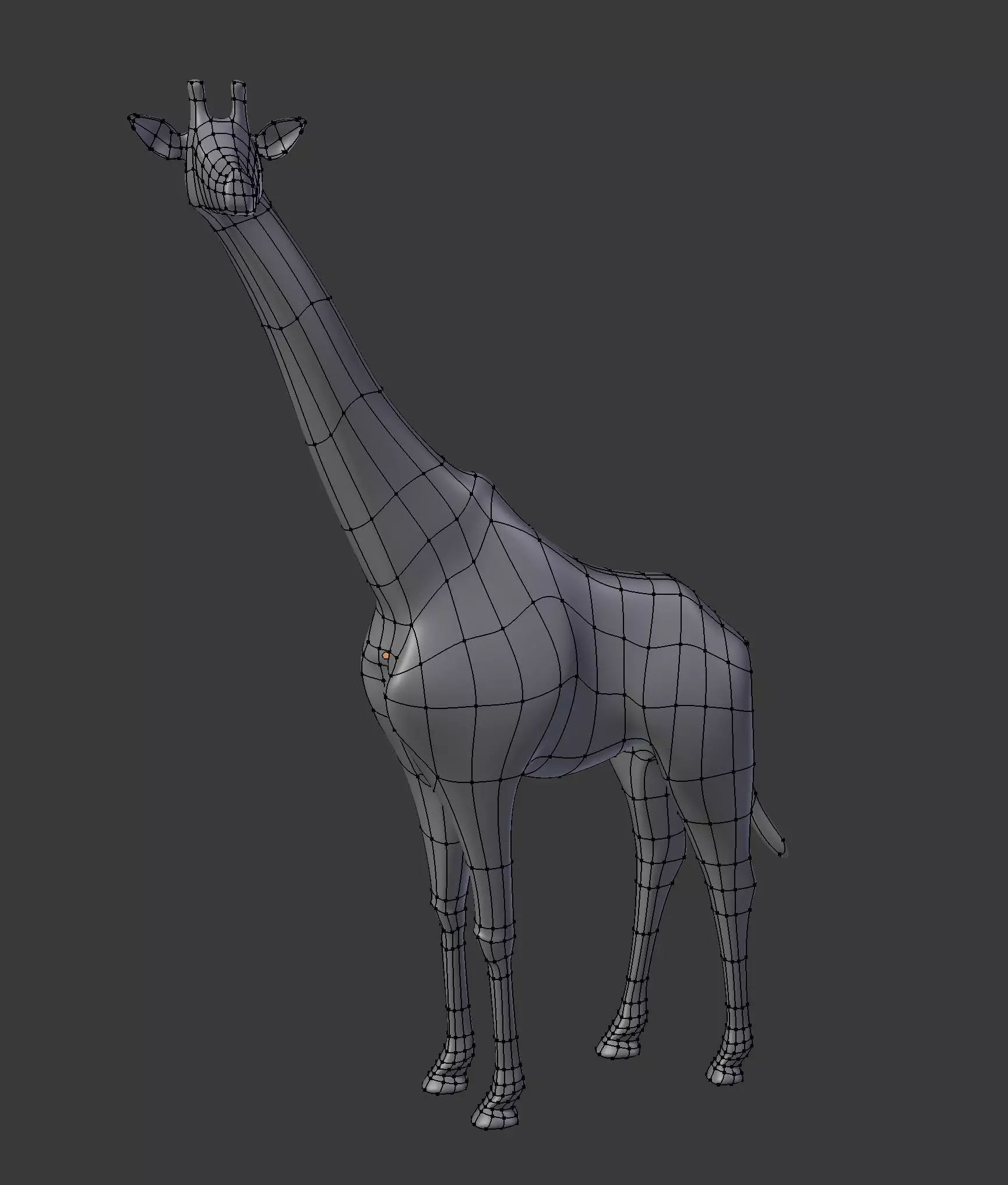 Low Poly Giraffe Low-poly 3D model
