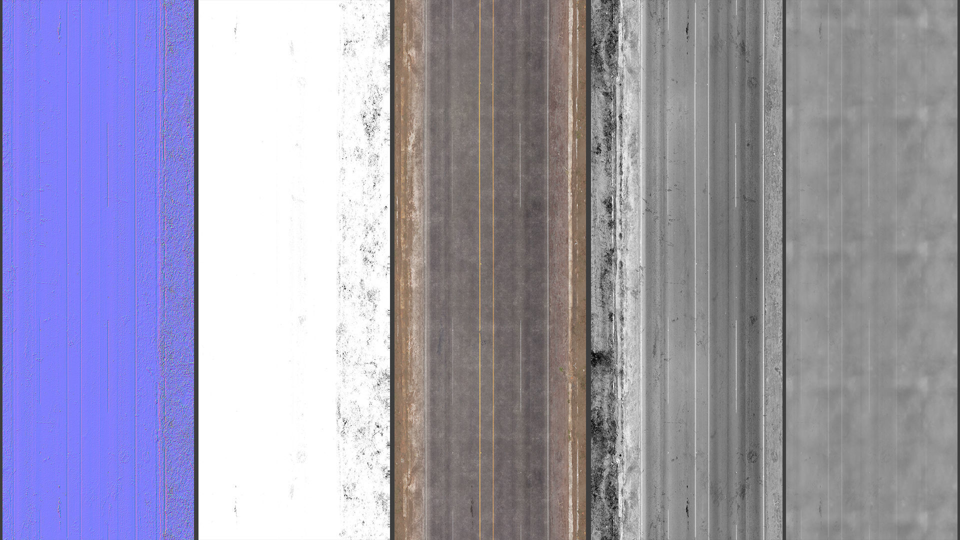 Realistic desert road - complete scene 3D model_7