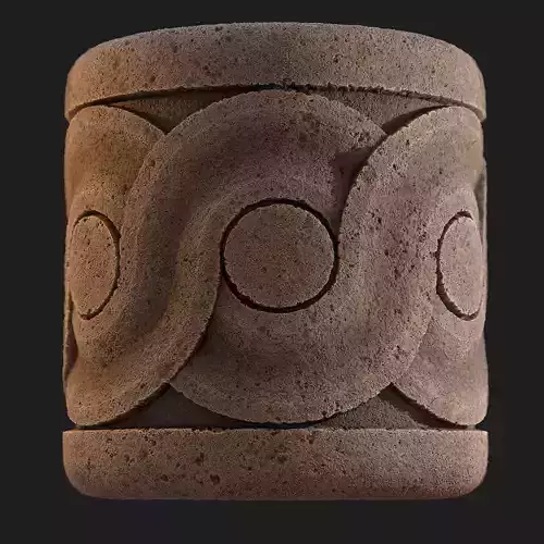 Sand stone with simle ornament