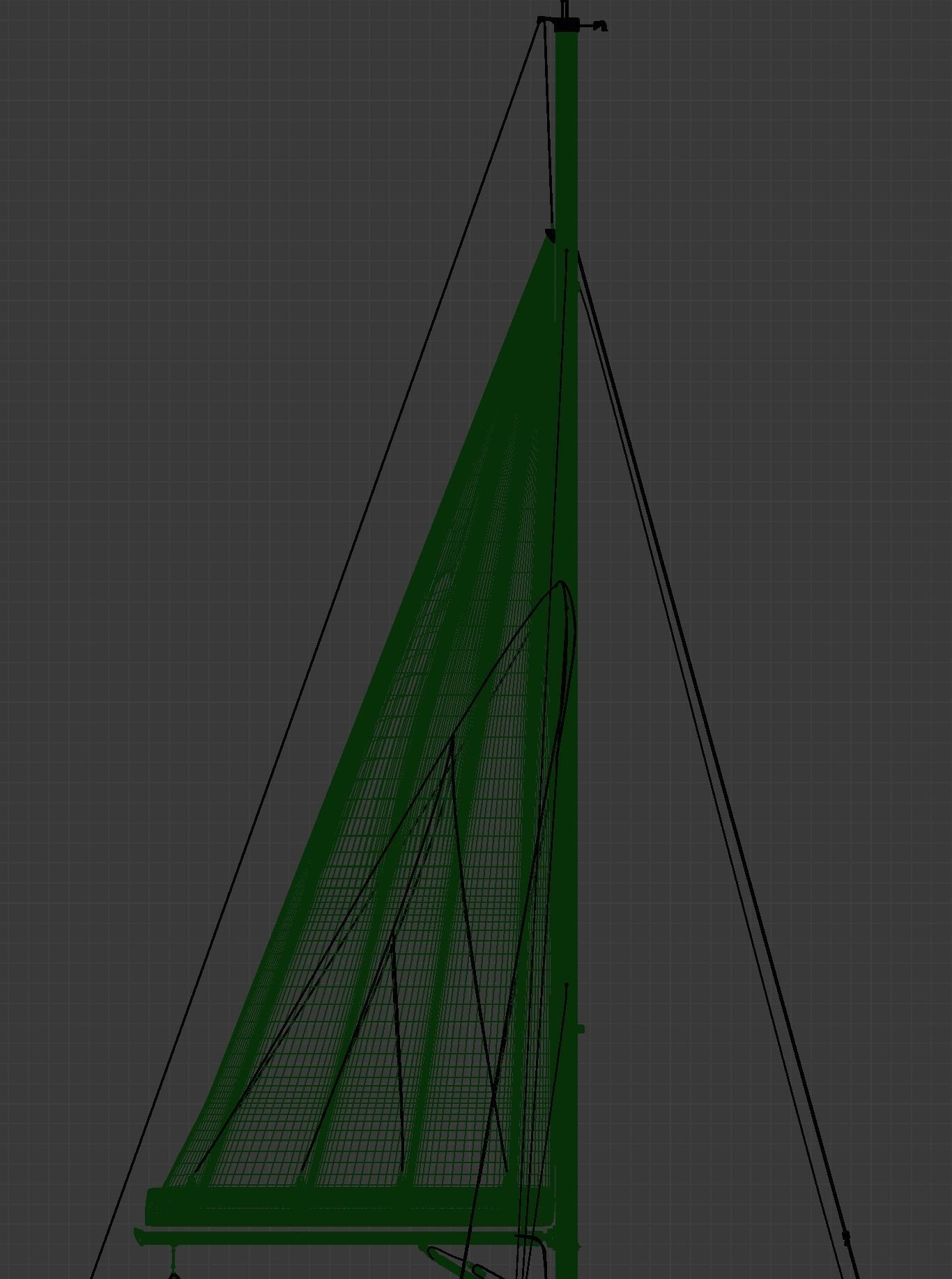 Detailed Sailing Ship 3D model_27