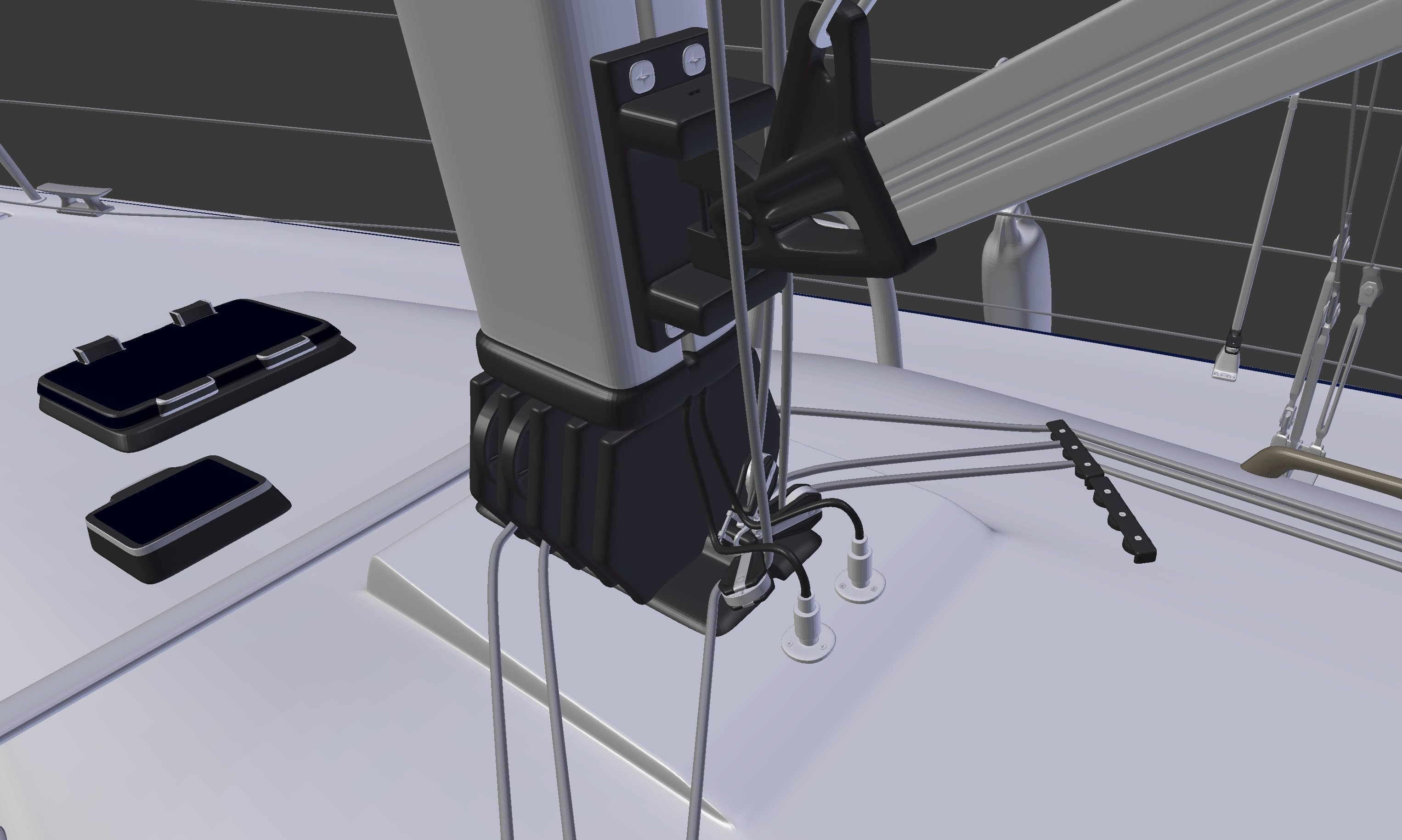 Detailed Sailing Ship 3D model_4