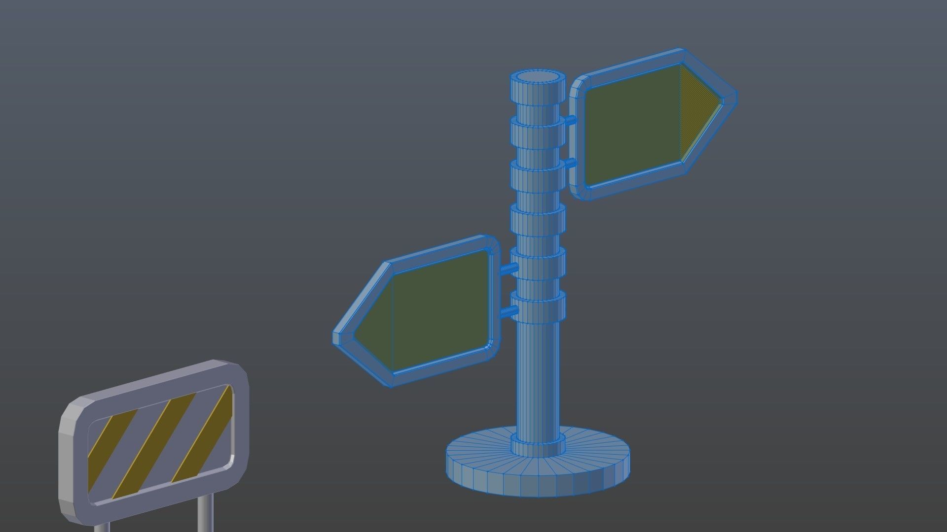 Low poly pointers 1 Low-poly 3D model_11