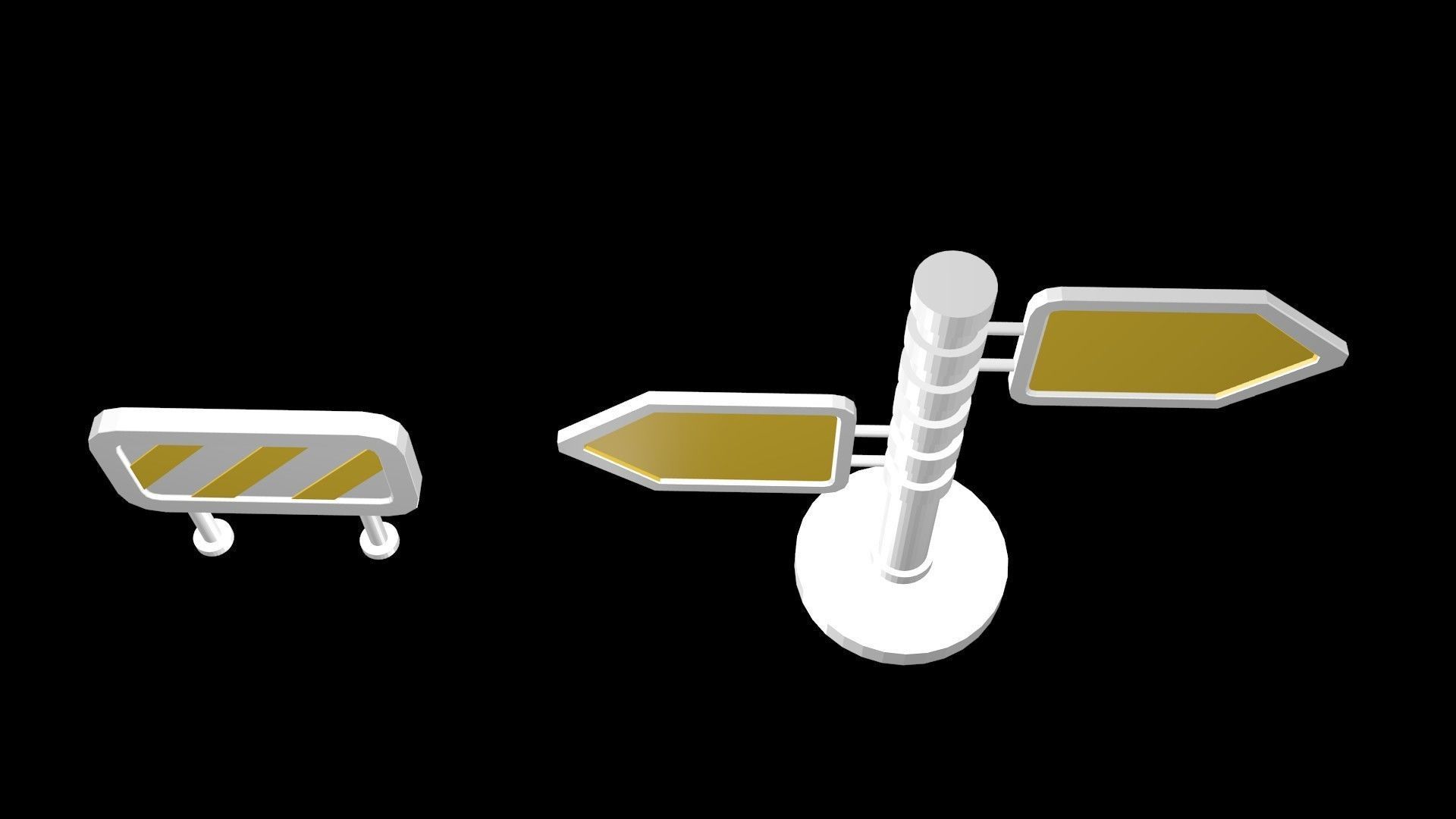 Low poly pointers 1 Low-poly 3D model_4