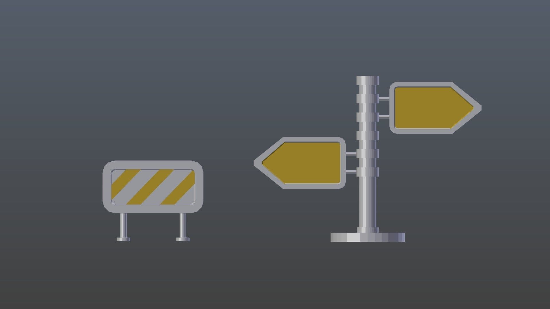 Low poly pointers 1 Low-poly 3D model_9