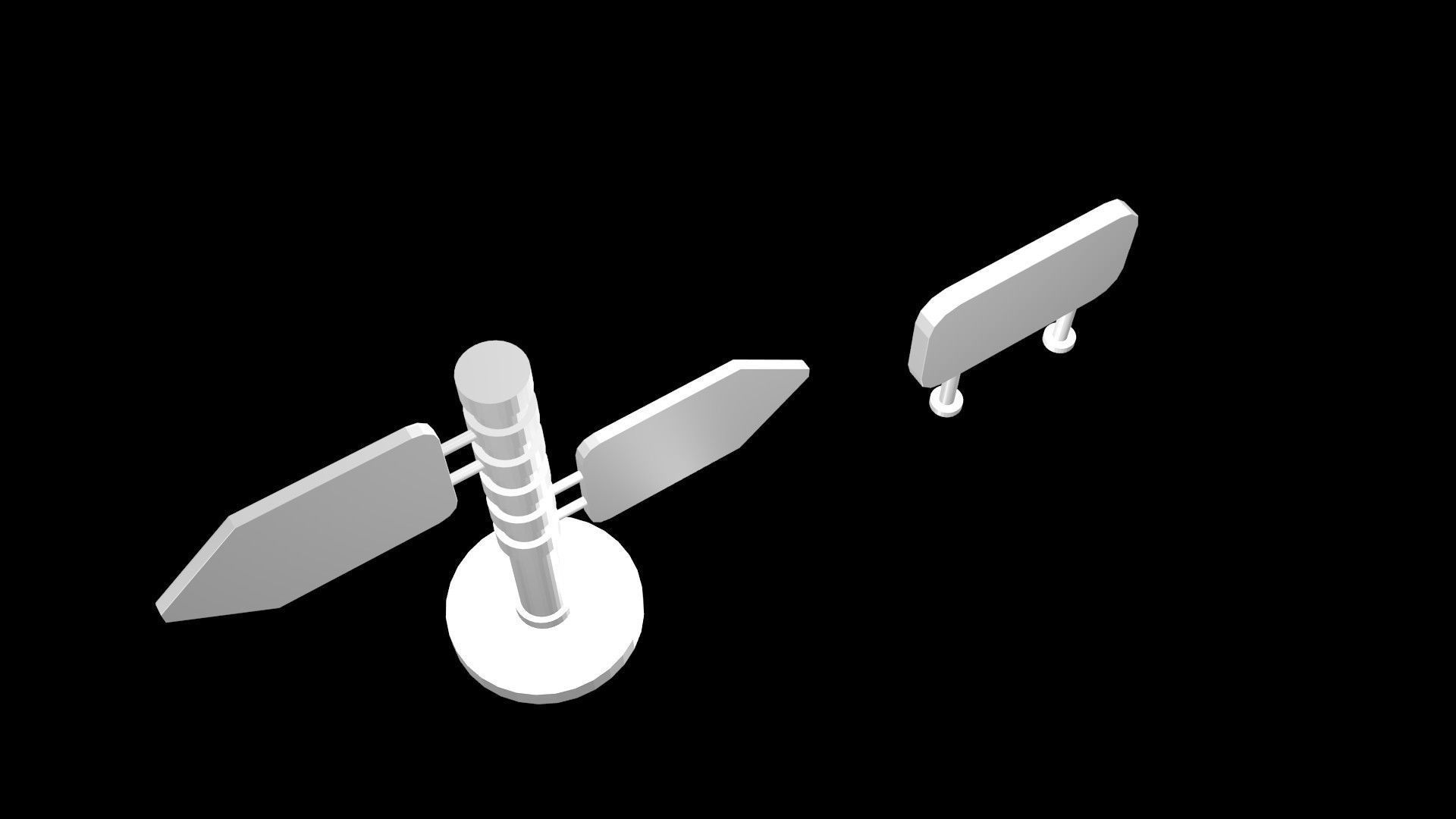 Low poly pointers 1 Low-poly 3D model_7