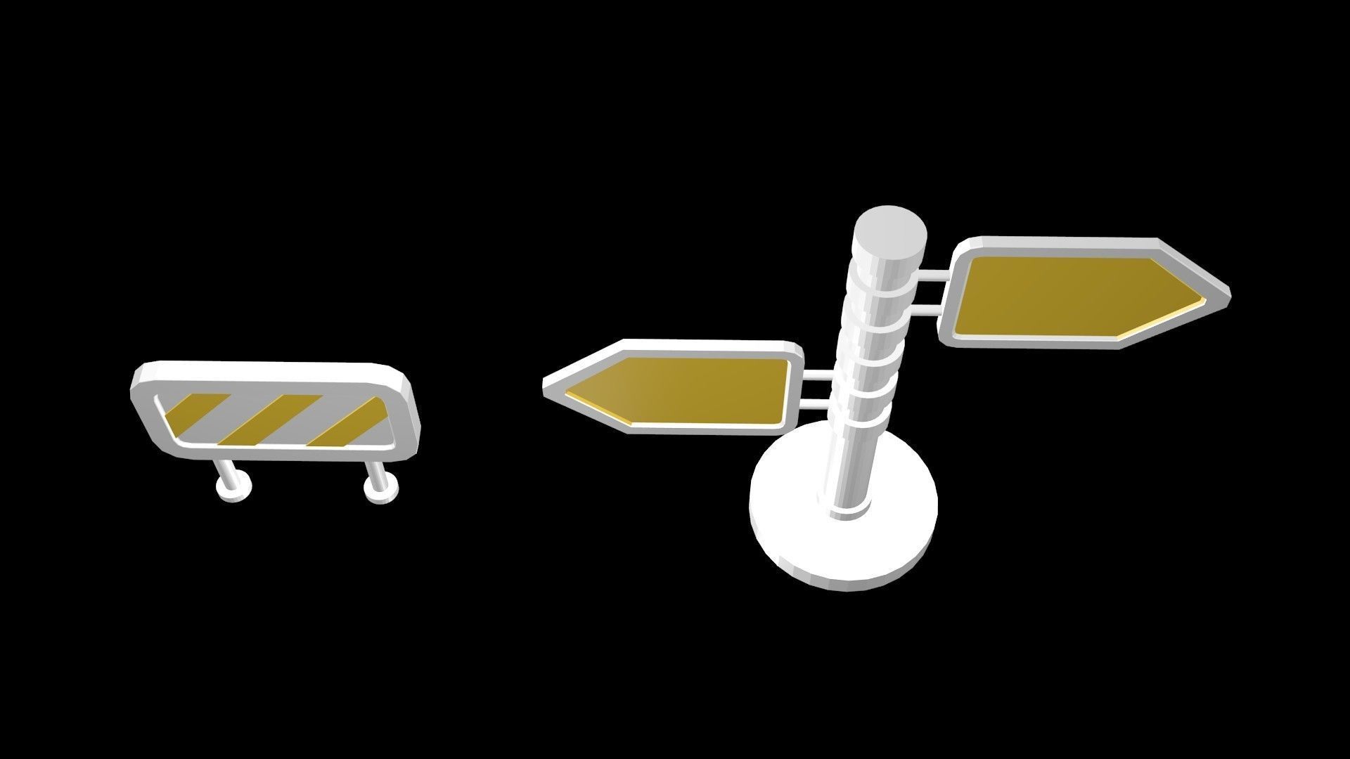 Low poly pointers 1 Low-poly 3D model_2