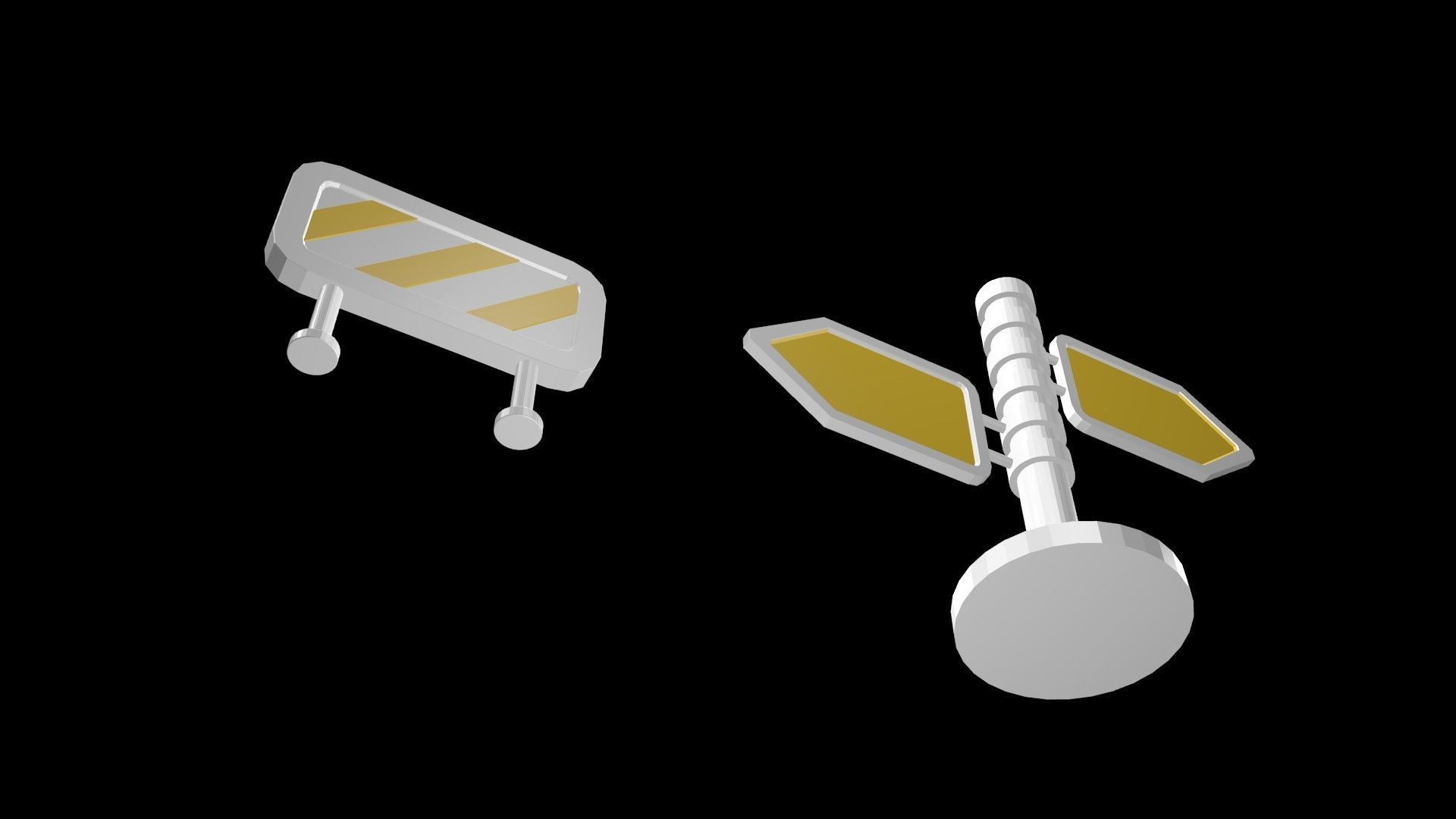 Low poly pointers 1 Low-poly 3D model_8