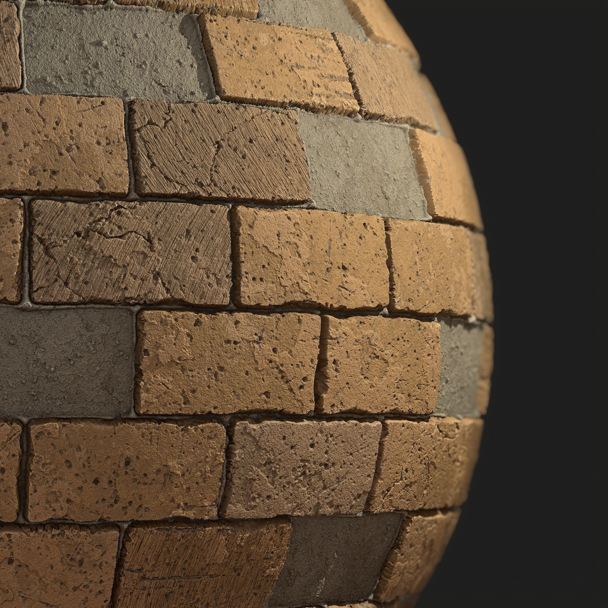 Sandstone brick tile Texture_3