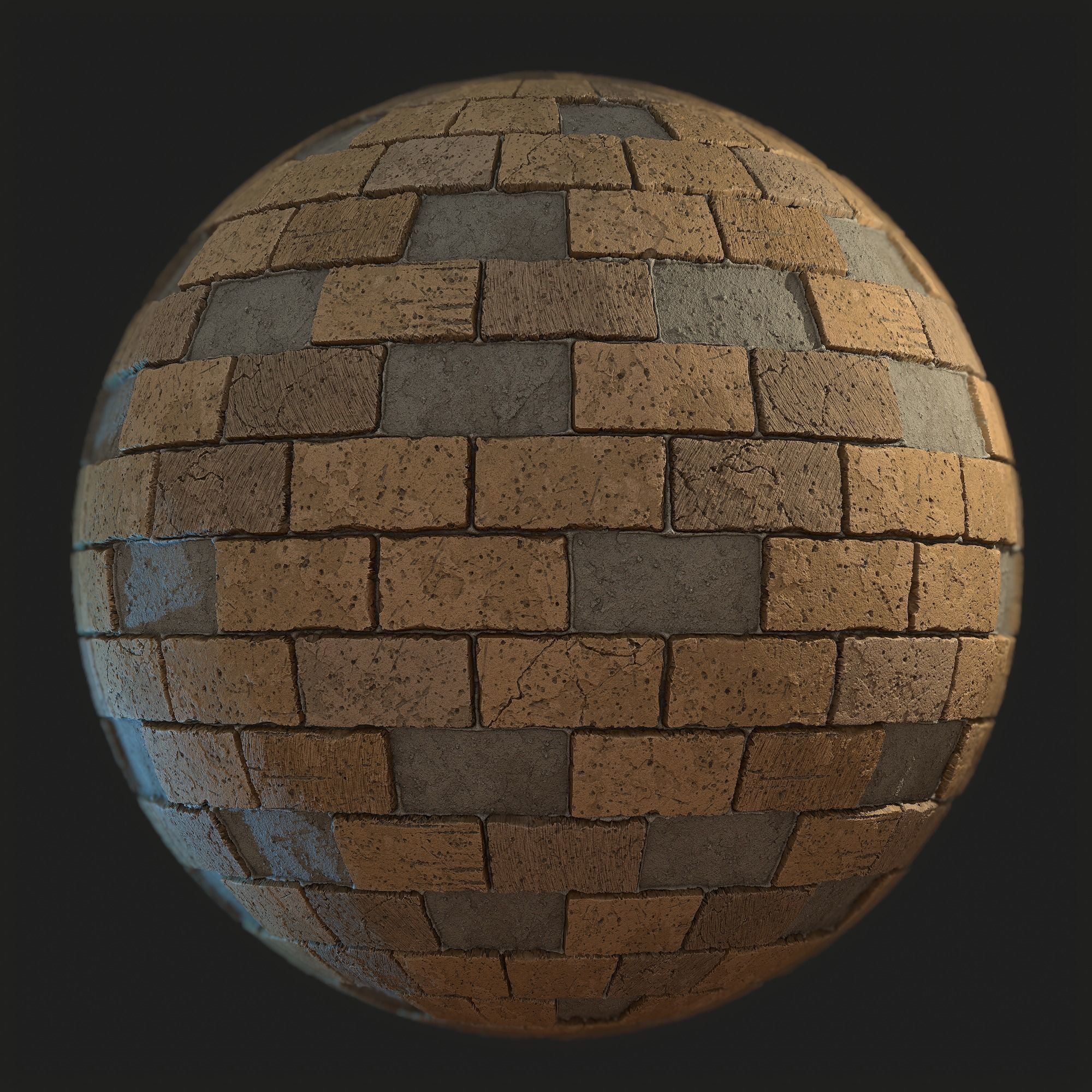 Sandstone brick tile Texture_1