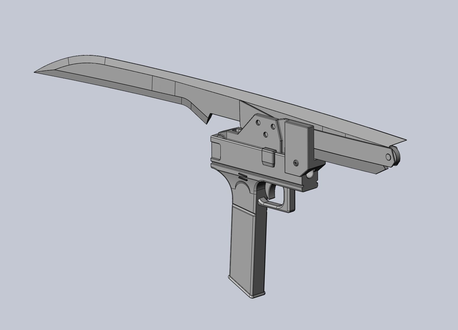 RWBY Blake Gun-Sword Gambol Shroud 3D print model_1