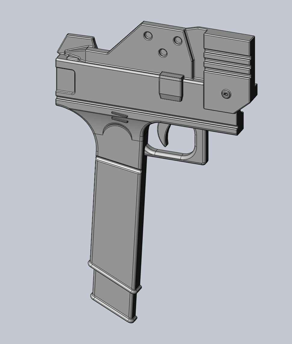 RWBY Blake Gun-Sword Gambol Shroud 3D print model_31