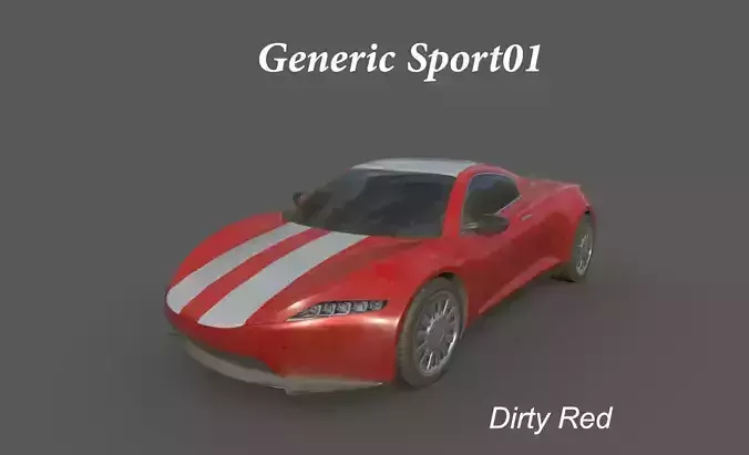 Generic Sport Car 01 DirtyRed