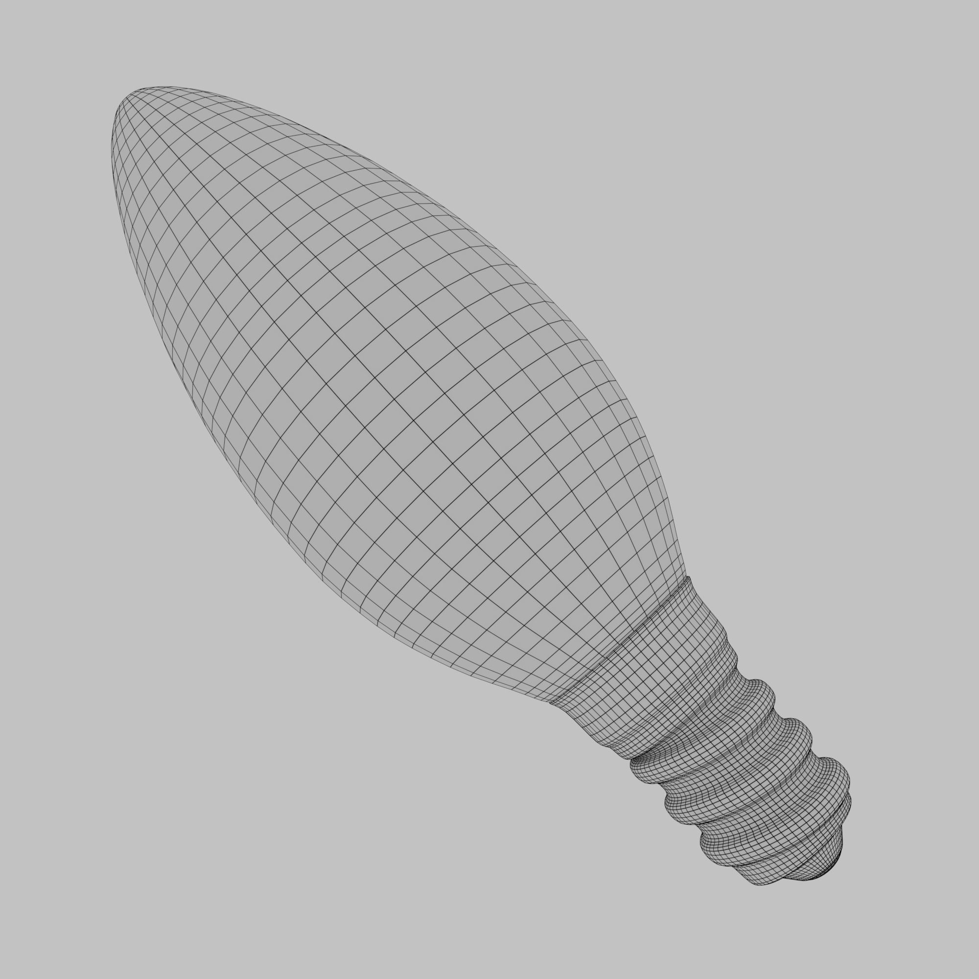  LED Light Bulb  3D model_6