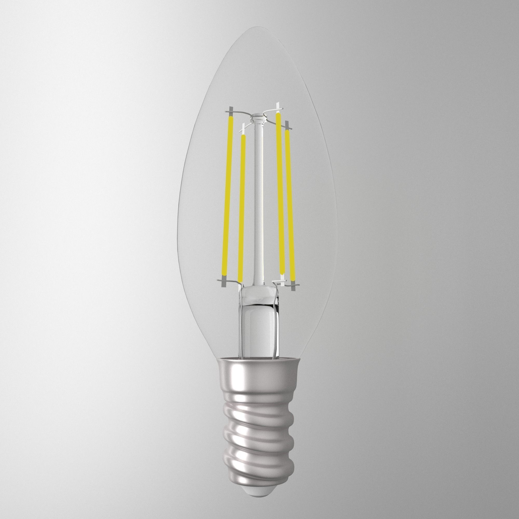  LED Light Bulb  3D model_1