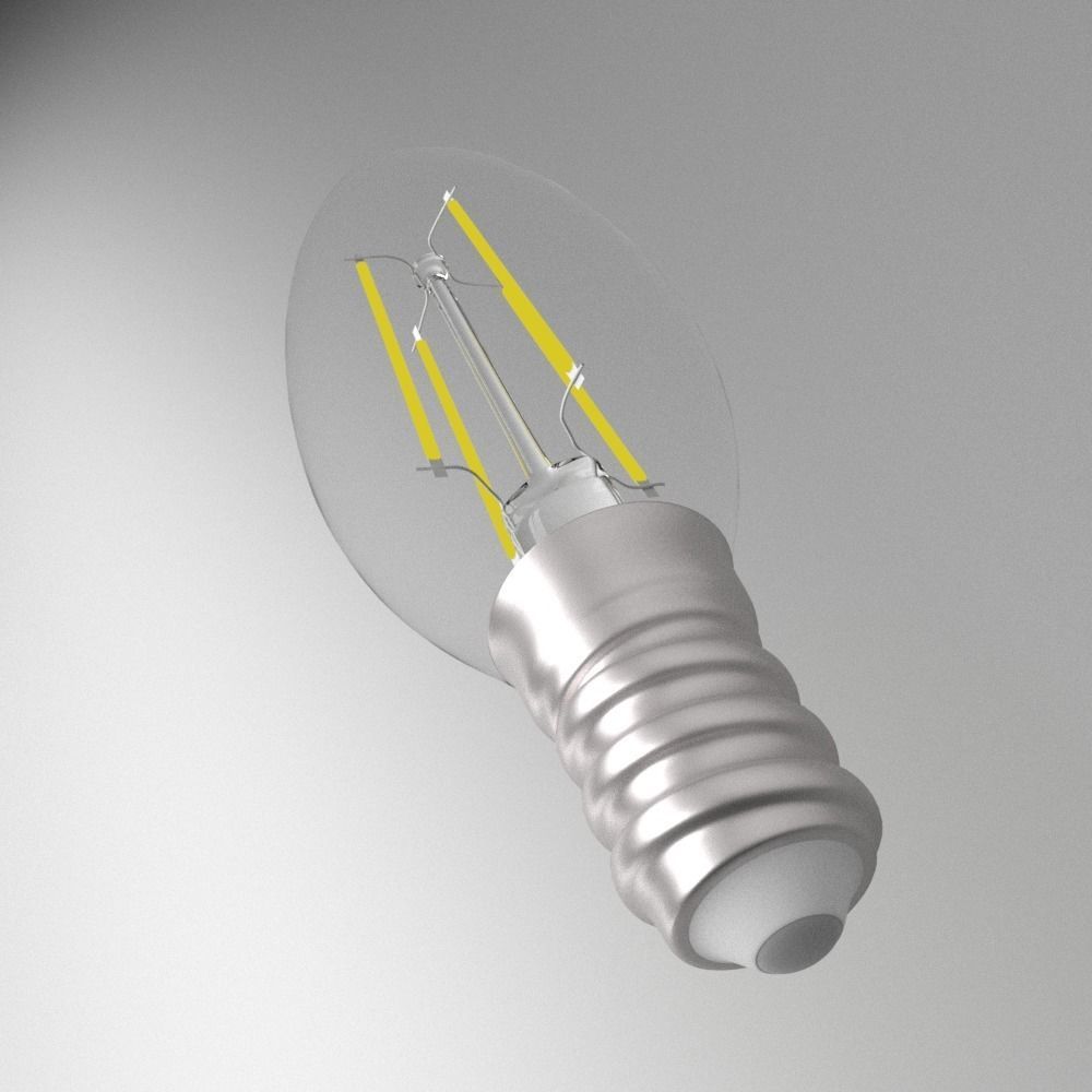  LED Light Bulb  3D model_4