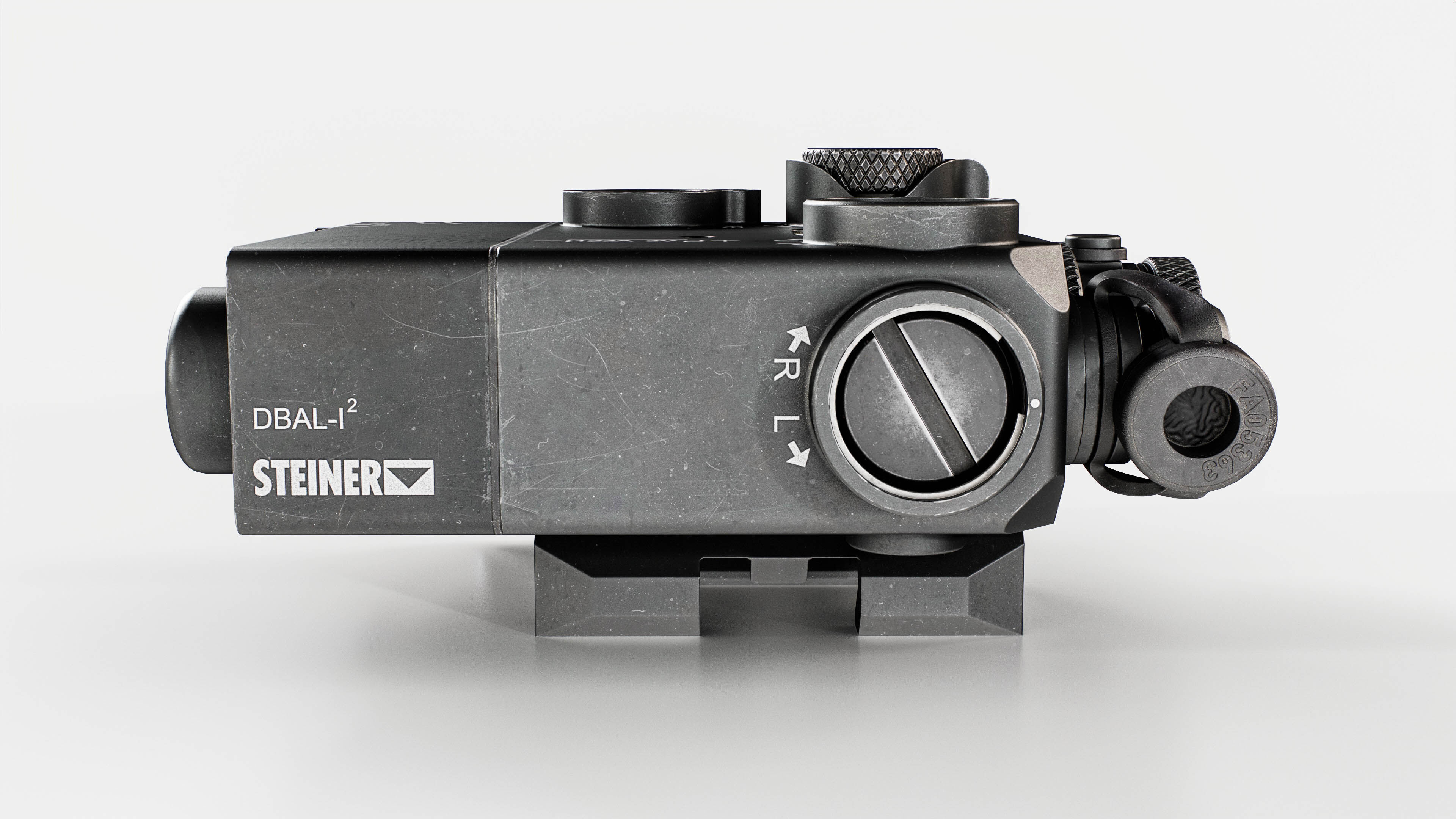 Steiner DBAL-I2 Green or Red visible and IR laser aiming device Low-poly 3D model_12