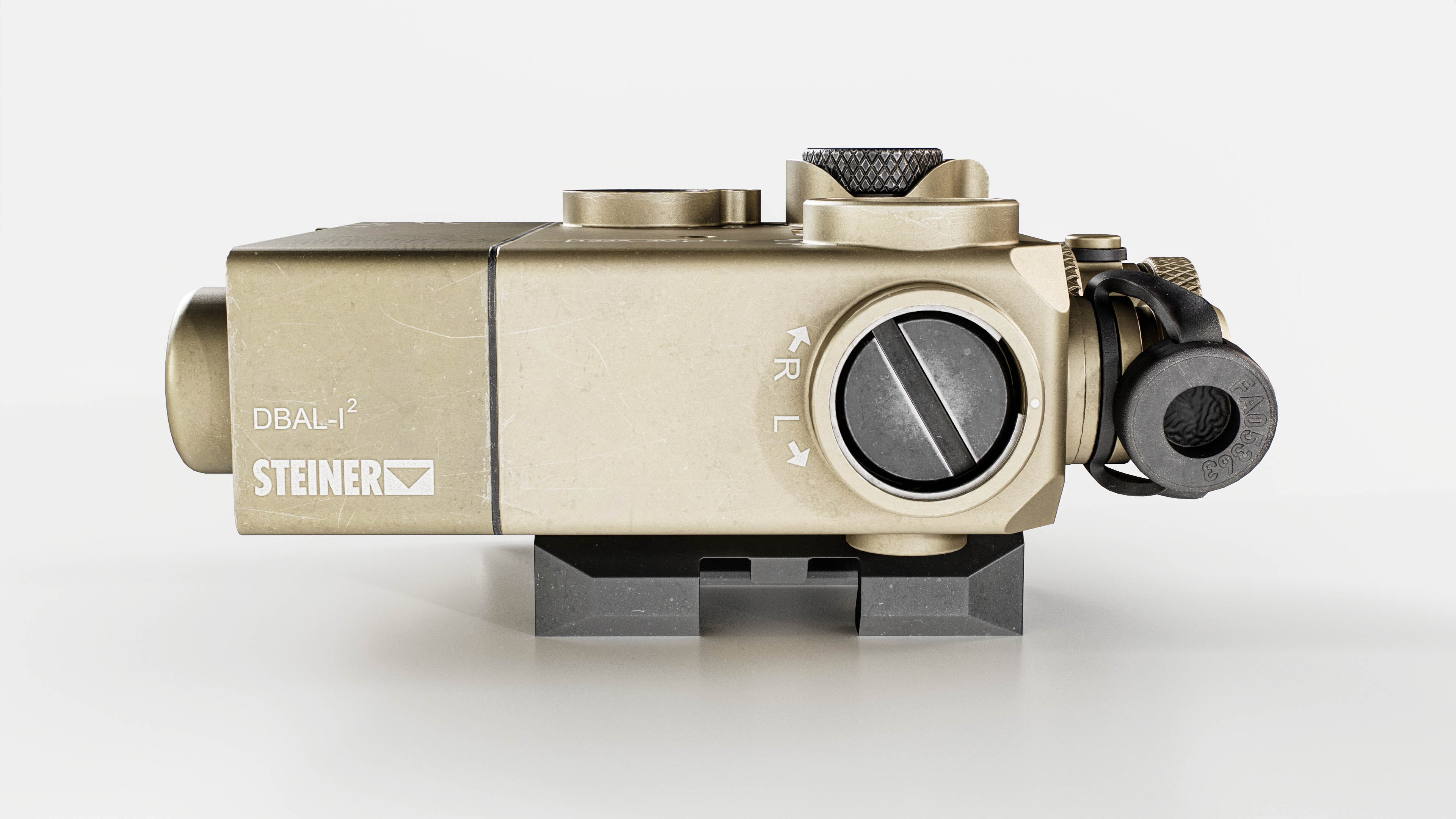 Steiner DBAL-I2 Green or Red visible and IR laser aiming device Low-poly 3D model_13