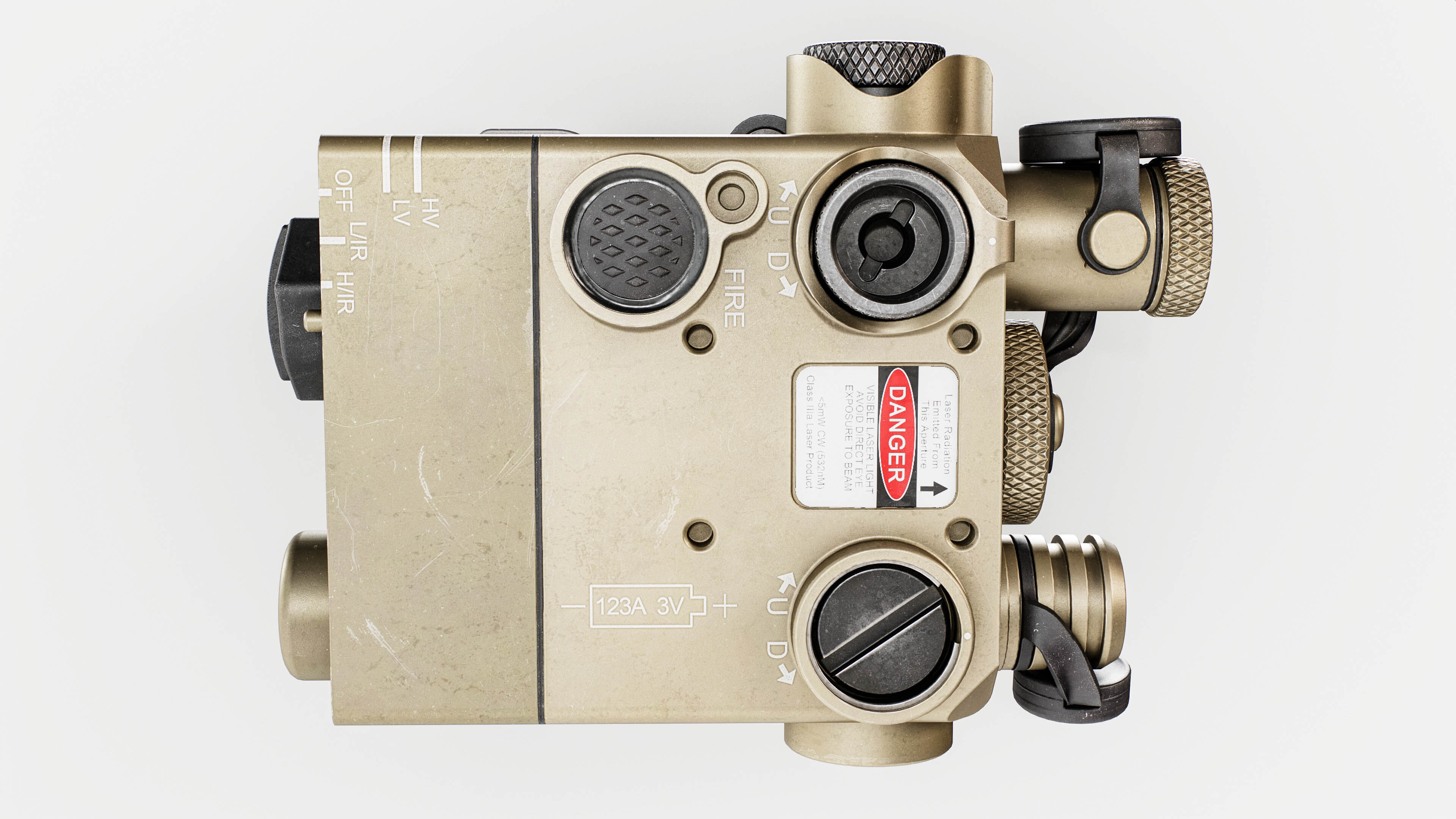 Steiner DBAL-I2 Green or Red visible and IR laser aiming device Low-poly 3D model_15