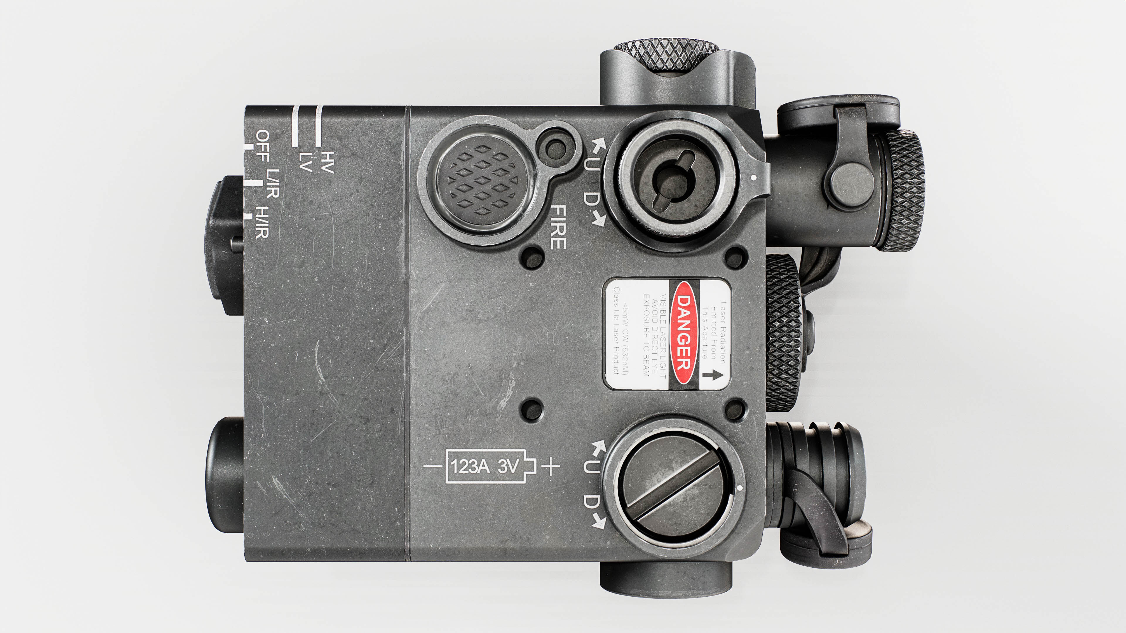 Steiner DBAL-I2 Green or Red visible and IR laser aiming device Low-poly 3D model_18