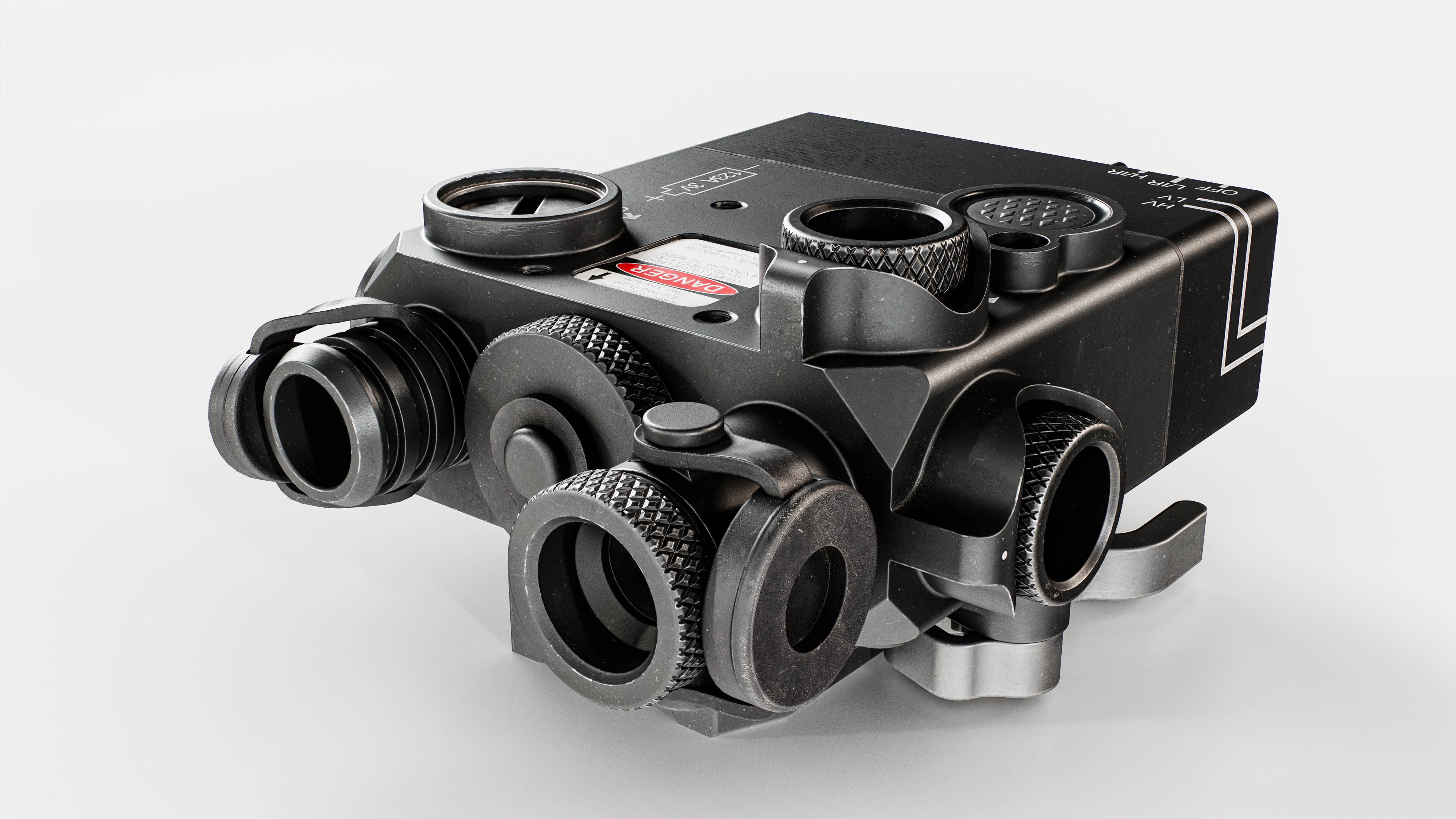 Steiner DBAL-I2 Green or Red visible and IR laser aiming device Low-poly 3D model_4